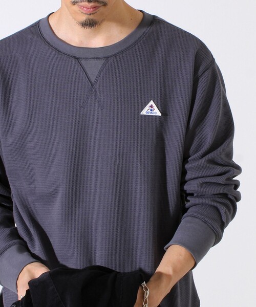 GEVACO（ゲバコ）の「【レイヤードに最適】【GEVACO】ワッフル素材ロングスリーブTシャツ（Tシャツ/カットソー・メンズ・ネイビー/アイボリー/チャコールグレー・M/L）」の13枚目の写真