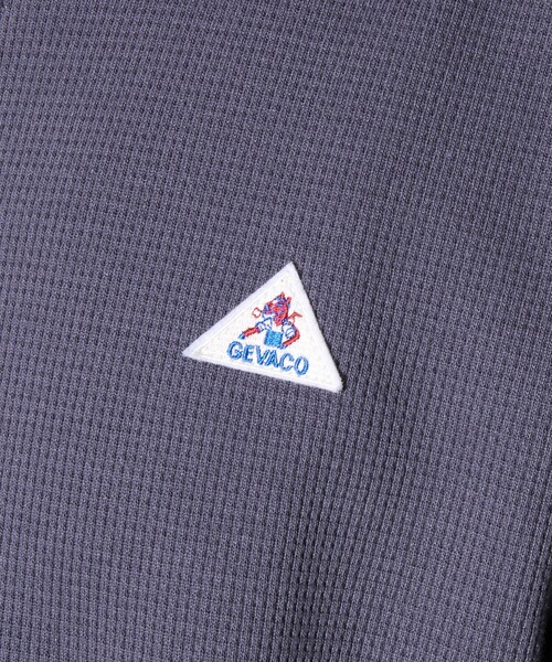 GEVACO（ゲバコ）の「【レイヤードに最適】【GEVACO】ワッフル素材ロングスリーブTシャツ（Tシャツ/カットソー・メンズ・ネイビー/アイボリー/チャコールグレー・M/L）」の9枚目の写真