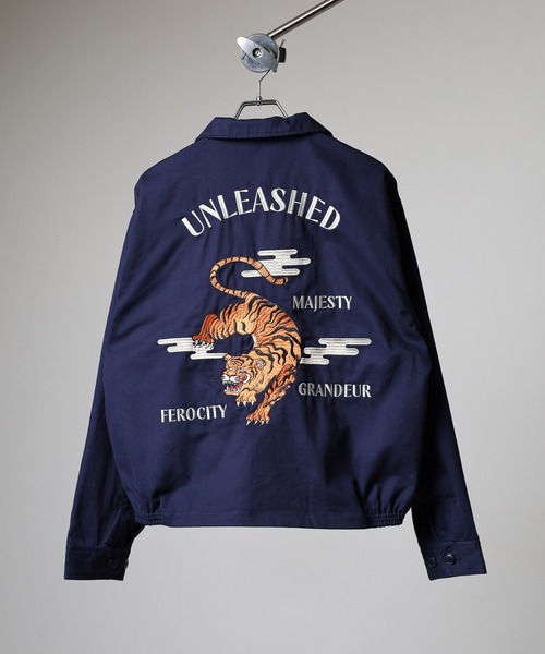 【入手困難】 JUNGLE STORM ジャングルストーム ベロア スカジャン Jungle Storm 【20%OFFセール】 スカジャン メンズ 刺繍