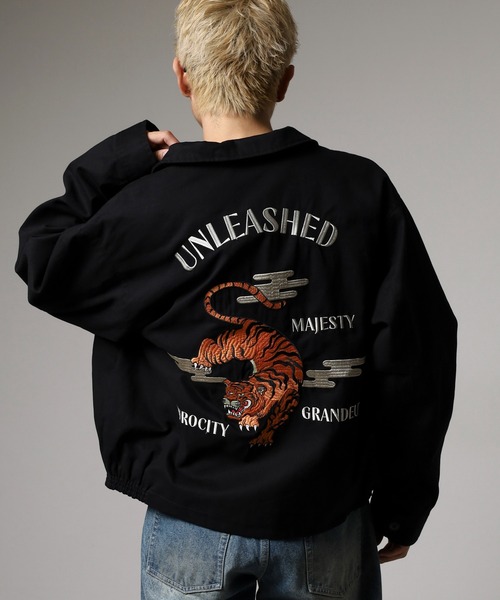 セール】JUNGLESTOTM 虎刺繍スカジャン スーベニアジャケット