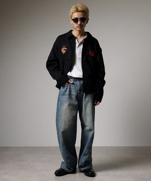 セール】JUNGLESTOTM 虎刺繍スカジャン スーベニアジャケット