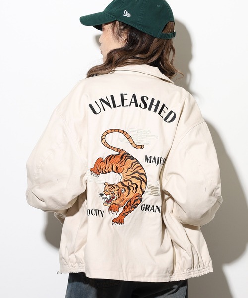セール】JUNGLESTOTM 虎刺繍スカジャン スーベニアジャケット