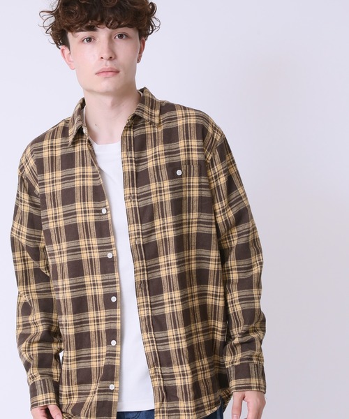 セール】秋服 ヴィンテージテイスト フランネルチェックシャツ