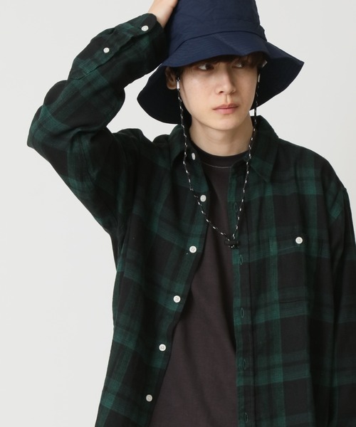 ARCADE（アーケード）の「秋服 ヴィンテージテイスト フランネルチェックシャツ ネルシャツ（シャツ/ブラウス・メンズ・ワイン/ブラウン系1/ブラック系6/レッド系4/ブラック系1/グリーン系1/イエロー系1/ブラック系3/グリーン系2/ネイビー系1/ホワイト系1/ブラック系5/レッド系2/ブラック系4/ベージュ系1/グリーン系3/レッド系3・M/XL/L）」の9枚目の写真