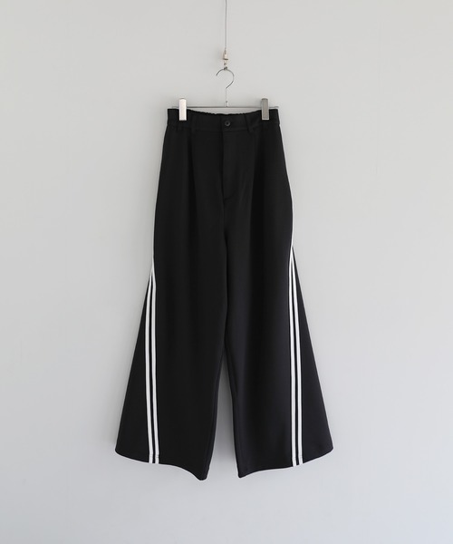 LILL（リル）の「オーバーサイズカーブトラックパンツ（その他パンツ・メンズ・ブラック×パープル/ホワイト/ブラック・M/S/XL/L）」の18枚目の写真