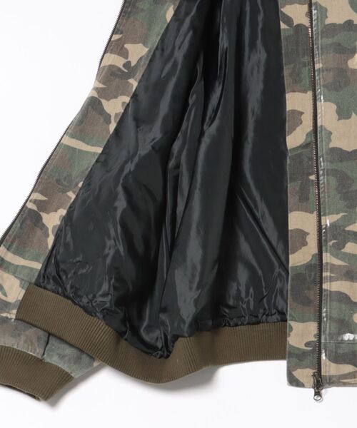Figments（フィグメンツ）の「エイジドカモフラフライトジャケット（ミリタリージャケット・レディース・その他1・FREE）」の9枚目の写真