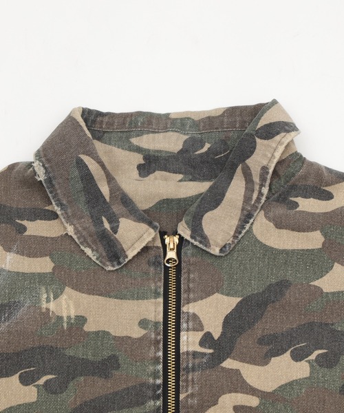 Figments（フィグメンツ）の「エイジドカモフラフライトジャケット（ミリタリージャケット・レディース・その他1・FREE）」の4枚目の写真