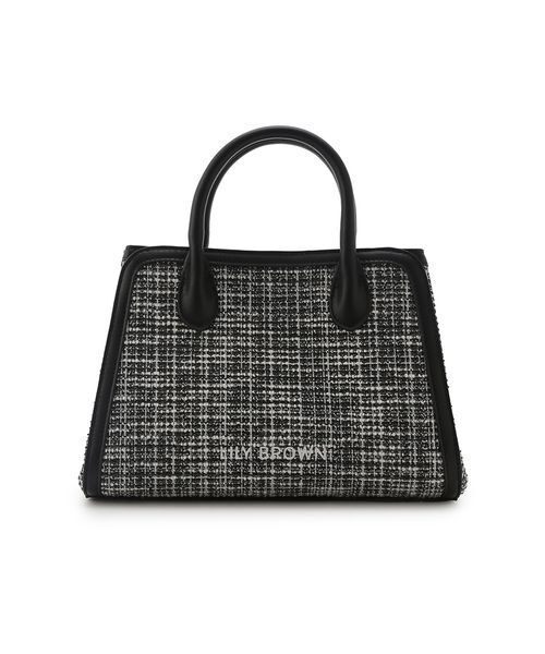 LILY BROWN（リリーブラウン）の「ロゴ刺繍バリエーショントートバッグ（トートバッグ・レディース・ベージュ/アイボリー/ブラック・F）」の5枚目の写真