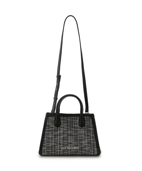 LILY BROWN（リリーブラウン）の「ロゴ刺繍バリエーショントートバッグ（トートバッグ・レディース・ベージュ/アイボリー/ブラック・F）」の11枚目の写真