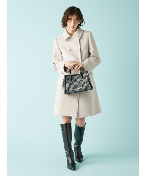 LILY BROWN（リリーブラウン）の「ロゴ刺繍バリエーショントートバッグ（トートバッグ・レディース・ベージュ/アイボリー/ブラック・F）」の13枚目の写真