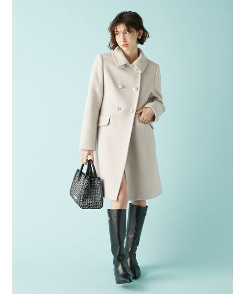 LILY BROWN（リリーブラウン）の「ロゴ刺繍バリエーショントートバッグ（トートバッグ・レディース・ベージュ/アイボリー/ブラック・F）」の14枚目の写真