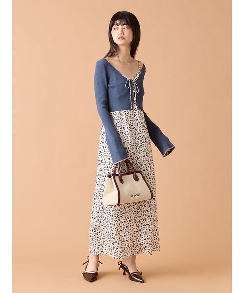 LILY BROWN（リリーブラウン）の「ロゴ刺繍バリエーショントートバッグ（トートバッグ・レディース・ベージュ/アイボリー/ブラック・F）」の15枚目の写真