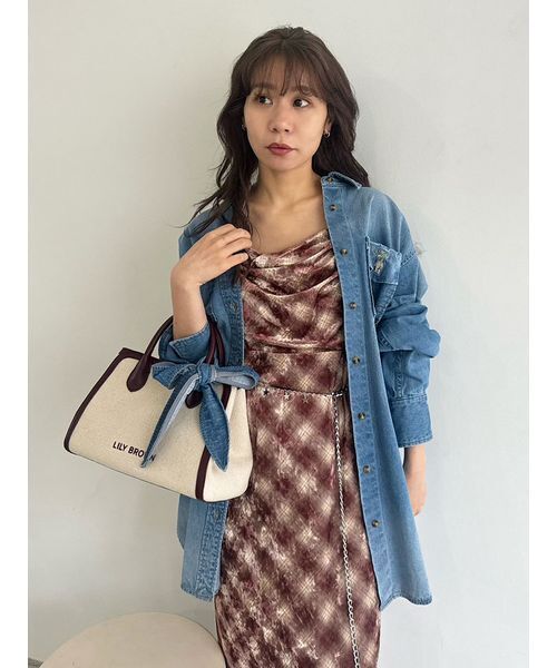 ロゴ刺繍バリエーショントートバッグ（トートバッグ）｜LILY