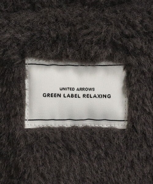 green label relaxing(グリーンレーベルリラクシング)の「【WEB限定】<at ease>フェイクシープファー フード ブルゾン(その他アウター・レディース・ナチュラル/ダークグレー・FREE)」の19枚目の写真