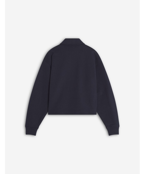 Maison Kitsune（メゾンキツネ）の「BABY FOX CROPPED POLO SWEATSHIRT（スウェット・レディース・ネイビー・XS/S/M/L）」の2枚目の写真