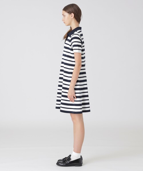 セール】プレッピーボーダーニットドレス（ワンピース）｜BLUE LABEL