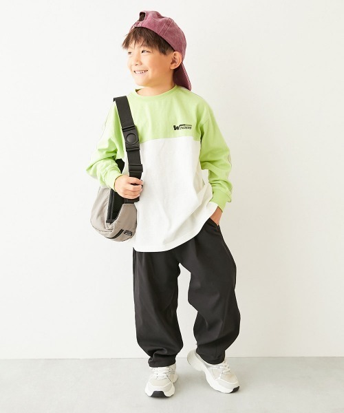 devirock（デビロック）の「よくばりストレッチ ツイル ルーズタックパンツ（チノパンツ・キッズ・ブラック/ダークオリーブ/パープル系/チャコール/ベージュ系/テラコッタ・100cm/110cm/120cm/130cm/140cm/150cm/160cm）」の7枚目の写真