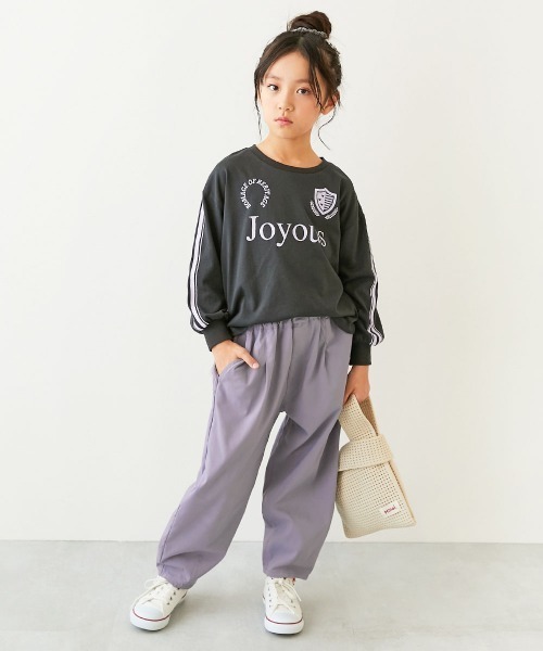 devirock（デビロック）の「よくばりストレッチ ツイル ルーズタックパンツ（チノパンツ・キッズ・ブラック/ダークオリーブ/パープル系/チャコール/ベージュ系/テラコッタ・100cm/110cm/120cm/130cm/140cm/150cm/160cm）」の11枚目の写真