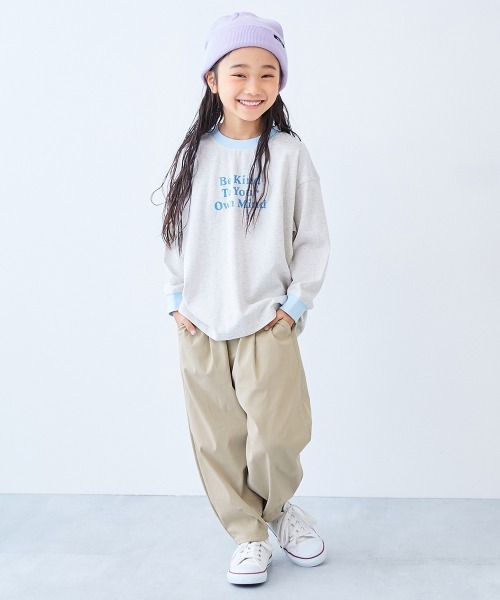 devirock(デビロック)の「よくばりストレッチ ツイル ルーズタックパンツ(チノパンツ・キッズ・ブラック/ダークオリーブ/パープル系/チャコール/ベージュ系/テラコッタ/ベージュ/ブラウン系/ダークネイビー・100cm/110cm/120cm/130cm/140cm/150cm/160cm)」の12枚目の写真