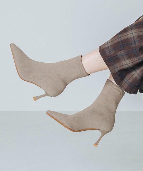 セール】【S-LLサイズ展開・美脚効果あり】ニットポインテッド7.5cm