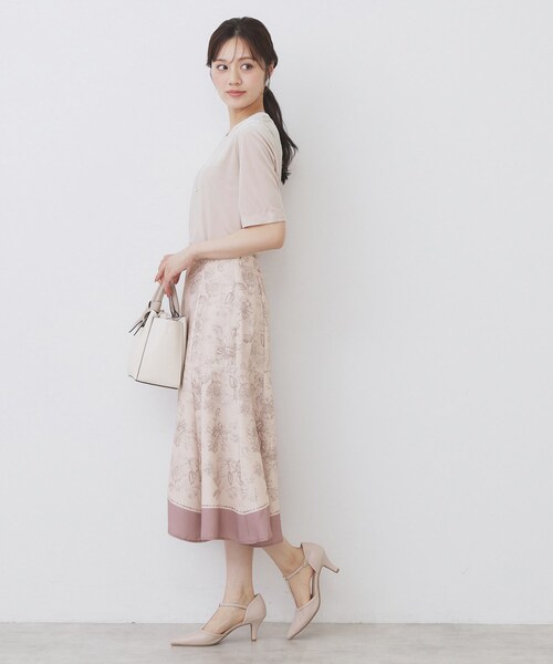 index(インデックス)の「《andGIRL掲載》ベロアボクシーTシャツ【洗濯機洗い可】(Tシャツ/カットソー・レディース・ライトグリーン/チャコールグレー/ダークグリーン/ナチュラル・42/40/38/36)」の19枚目の写真