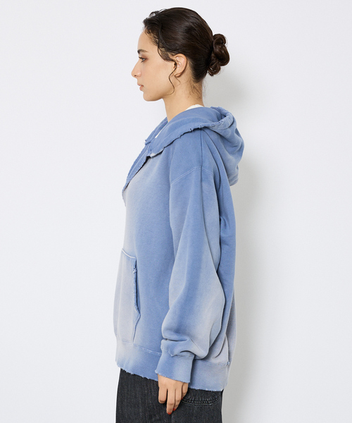 Johnbull(ジョンブル)の「【JOHNBULL/ジョンブル】ヴィンテージカラー スウェット/ プルオーバーパーカー /裏毛 フーディ /ユニセックス /ピグメントダイ加工(スウェット・メンズ・ブルー/ピンク/ブラウン/オレンジ・M/L)」の15枚目の写真