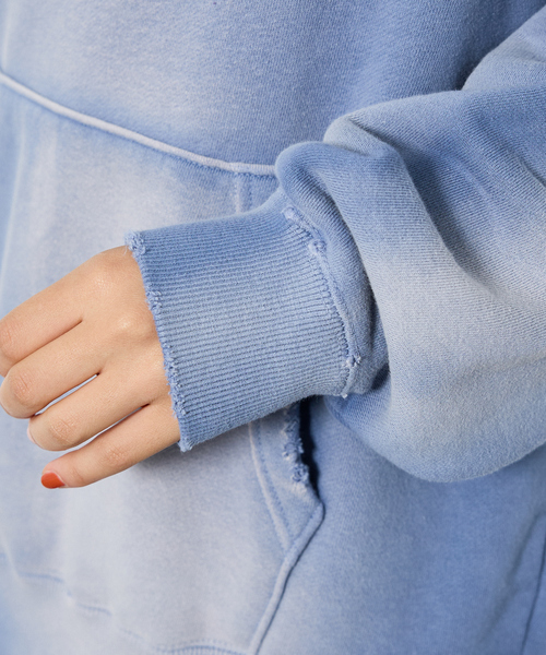 Johnbull(ジョンブル)の「【JOHNBULL/ジョンブル】ヴィンテージカラー スウェット/ プルオーバーパーカー /裏毛 フーディ /ユニセックス /ピグメントダイ加工(スウェット・メンズ・ブルー/ピンク/ブラウン/オレンジ・M/L)」の18枚目の写真