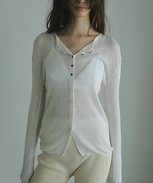 シアーハイゲージニットカーディガン（カーディガン/ボレロ）｜ETRE