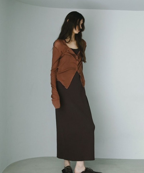 ETRE TOKYO（エトレトウキョウ）の「シアーハイゲージニットカーディガン（カーディガン/ボレロ・レディース・ホワイト/ブラウン/グレー・FREE）」の10枚目の写真