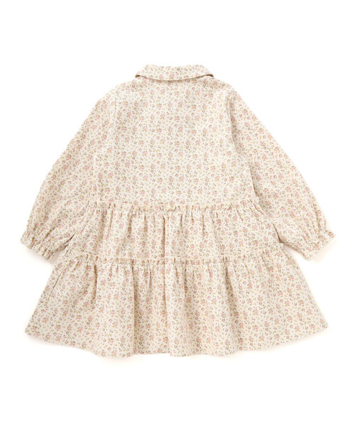 SLAP SLIP（スラップスリップ）の「【お揃い】チェック花柄コーデュロイワンピース+ニットベスト2点セット(80~130cm)（ワンピース・キッズ・ホワイト系その他2/ブラック系その他・110cm/90cm/80ｃｍ/100cm/120cm/130cm）」の6枚目の写真