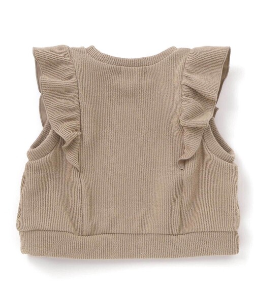 SLAP SLIP（スラップスリップ）の「【お揃い】チェック花柄コーデュロイワンピース+ニットベスト2点セット(80~130cm)（ワンピース・キッズ・ホワイト系その他2/ブラック系その他・110cm/90cm/80ｃｍ/100cm/120cm/130cm）」の7枚目の写真