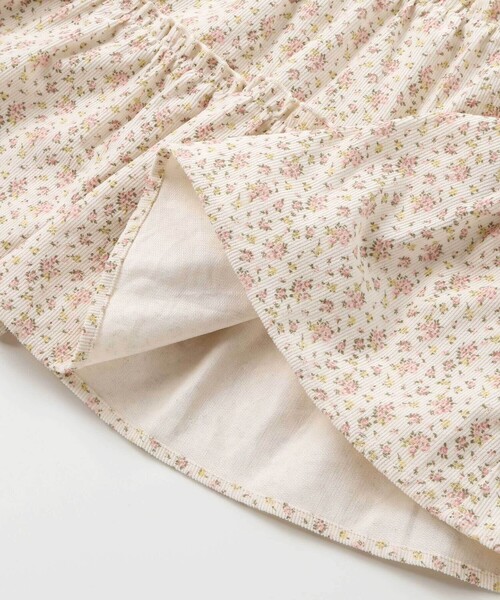 SLAP SLIP（スラップスリップ）の「【お揃い】チェック花柄コーデュロイワンピース+ニットベスト2点セット(80~130cm)（ワンピース・キッズ・ホワイト系その他2/ブラック系その他・110cm/90cm/80ｃｍ/100cm/120cm/130cm）」の13枚目の写真