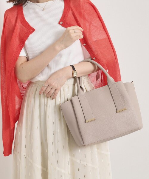 ITS'DEMO（イッツデモ）の「＜かるバッグ＞2WAYトート（ハンドバッグ・レディース・グレー/ナチュラル/ブラック/ピンク系・00）」の4枚目の写真