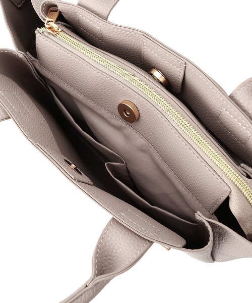 ITS'DEMO（イッツデモ）の「＜かるバッグ＞2WAYトート（ハンドバッグ・レディース・グレー/ナチュラル/ブラック/ピンク系・00）」の7枚目の写真