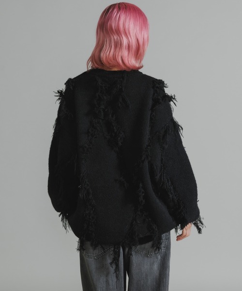 Fringe Design Knit/フリンジデザインニット（ニット/セーター