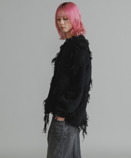 Fringe Design Knit/フリンジデザインニット（ニット/セーター