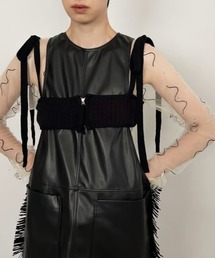 PoI（ポイ）の「【POI】Quilting ribbon bustier キルティングリボンビスチェ（ベスト）」