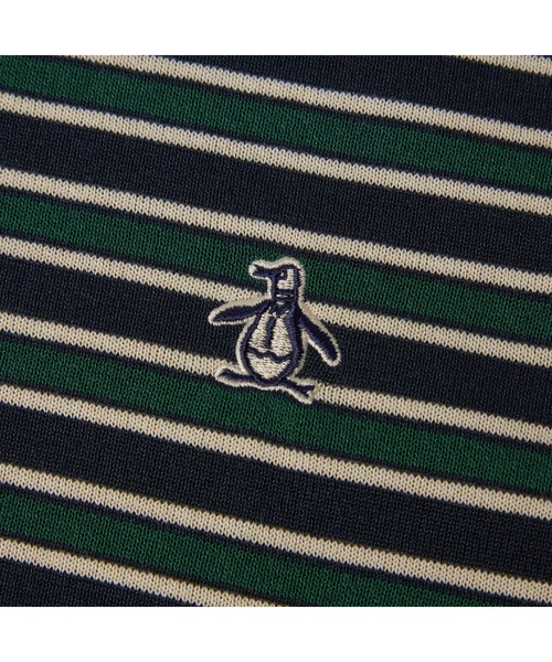 penguin BY MUNSINGWEAR(ペンギン バイ マンシングウェア)の「SADDLE SHOULDER POLO SWEATER ニットポロシャツ ゴルフウェア(ニット/セーター・メンズ・ブラック×レッド/ネイビー系・M/L/XL)」の5枚目の写真