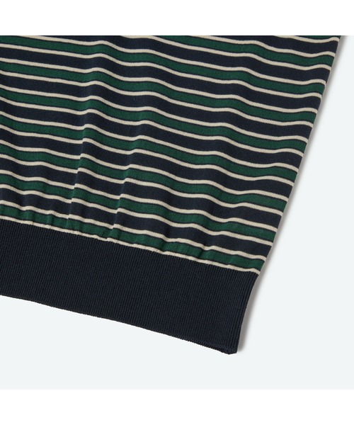 penguin BY MUNSINGWEAR(ペンギン バイ マンシングウェア)の「SADDLE SHOULDER POLO SWEATER ニットポロシャツ ゴルフウェア(ニット/セーター・メンズ・ブラック×レッド/ネイビー系・M/L/XL)」の7枚目の写真