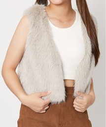 GORGE | 《ふわモコ×ショート丈》レディース フェイクファー ベスト 秋冬アウター(ベスト)