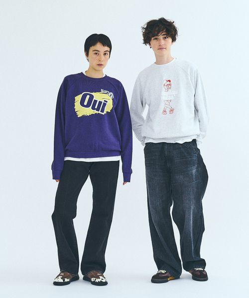 417 EDIFICE（フォーワンセブンエディフィス）の「SLAPS GRAPHIC SWEAT / スウェット（スウェット・メンズ・パープル/ブラック/グレー/チャコールグレー/ブラック系その他・MEDIUM/X-LARGE/LARGE）」の7枚目の写真