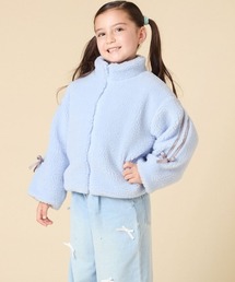 a.v.v（アーヴェヴェ）の「[120-160]【おうちで洗える】モコモコラインスリーブボアブルゾン（ブルゾン）」