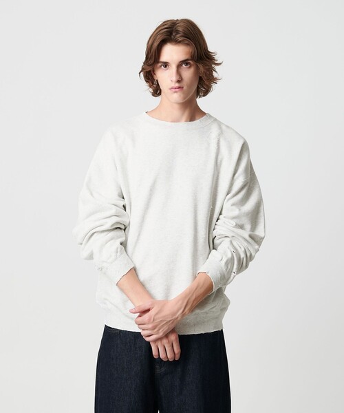 フレンチテリー ディストレスト クルーネック（スウェット）｜MONKEY