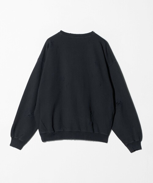 セール】フレンチテリー ディストレスト クルーネック（スウェット