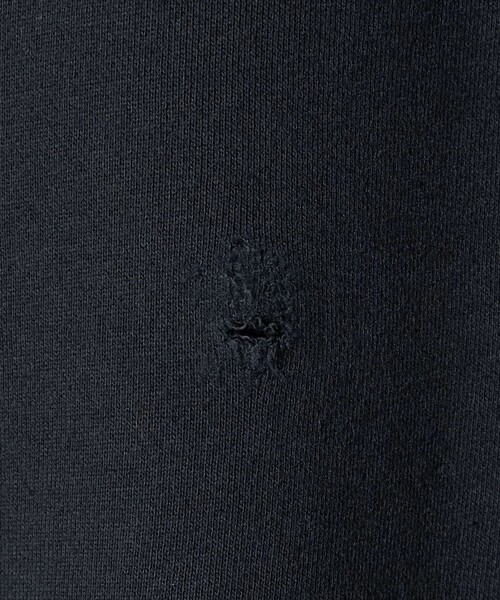 MONKEY TIME（モンキータイム）の「フレンチテリー ディストレスト クルーネック（スウェット・メンズ・ブラック/ライトグレー/ライム・L/M/S/XL）」の4枚目の写真