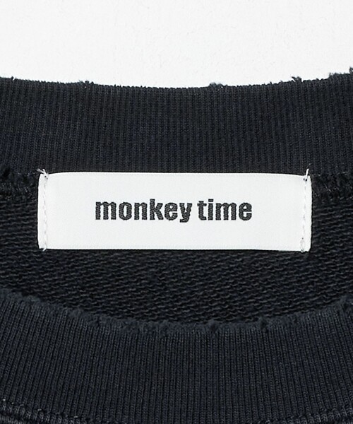 MONKEY TIME（モンキータイム）の「フレンチテリー ディストレスト クルーネック（スウェット・メンズ・ブラック/ライトグレー/ライム・L/M/S/XL）」の13枚目の写真