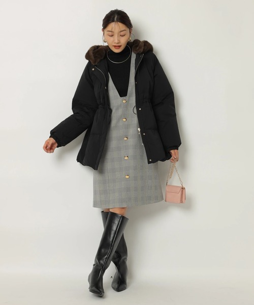 フロント釦ミニジャンスカ（ワンピース）｜JUSGLITTY（ジャス