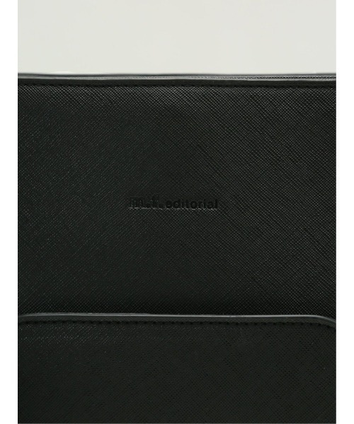 m.f.editorial（エムエフエディトリアル）の「【A4対応】m.f.エディトリアル メンズ サフィアーノ型押し トートバッグ（トートバッグ・メンズ・ブラック/グレー系その他2・FREE）」の11枚目の写真