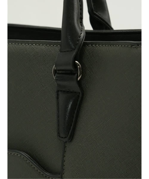 A4対応】m.f.エディトリアル メンズ サフィアーノ型押し トートバッグ