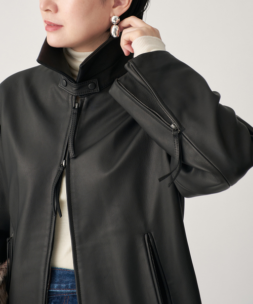 レザージップブルゾン（ライダースジャケット）｜VERMEIL par iena